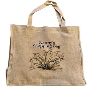 Personalised Shopping bag with Snowdrop design