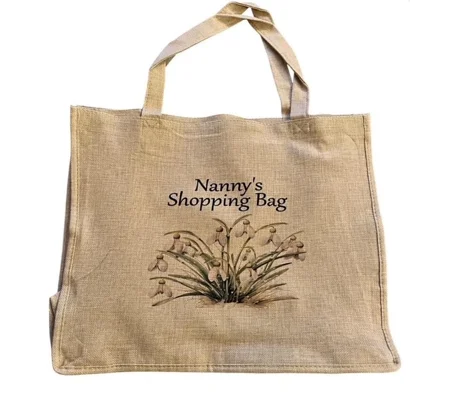Personalised Shopping bag with Snowdrop design