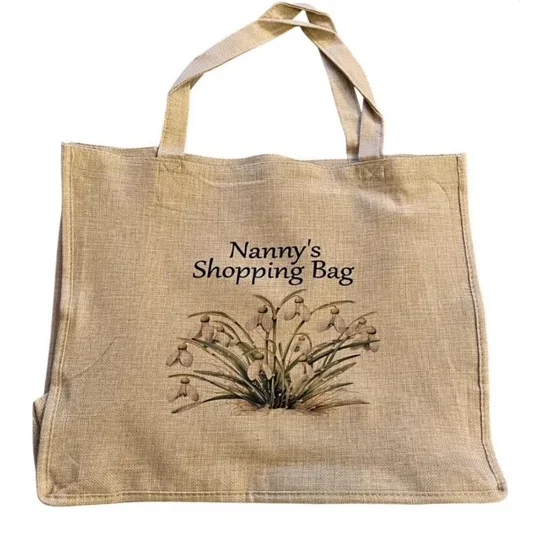 Personalised Shopping bag with Snowdrop design
