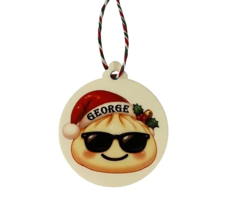 Personalised Squishy Dumpling Christmas Bauble