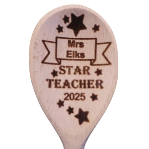 Star Teacher Wooden Spoon