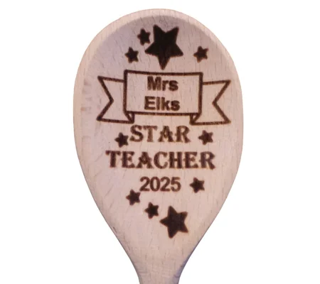Star Teacher Wooden Spoon