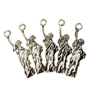 5 x Statue of Liberty Metal Charms