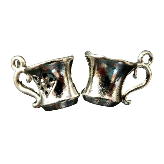 Sugar Shaker Tankard Metal Charm Pair