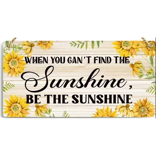 If you can't find the sunshine be the sunshine sign
Buttons and bows Kettering Northants