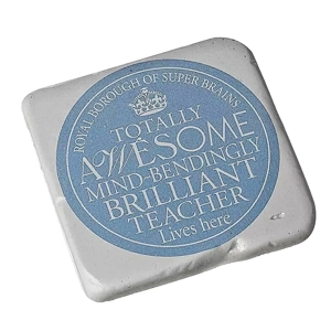 Ceramic coaster Awesome teacher coaster gift