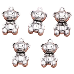 Teddy Bear Metal Charms Buttons and Bows Kettering.