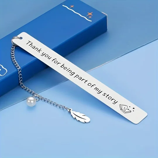 Thank you for being part of my story steel bookmark