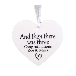 Personalised And then there was three - Heart Sign