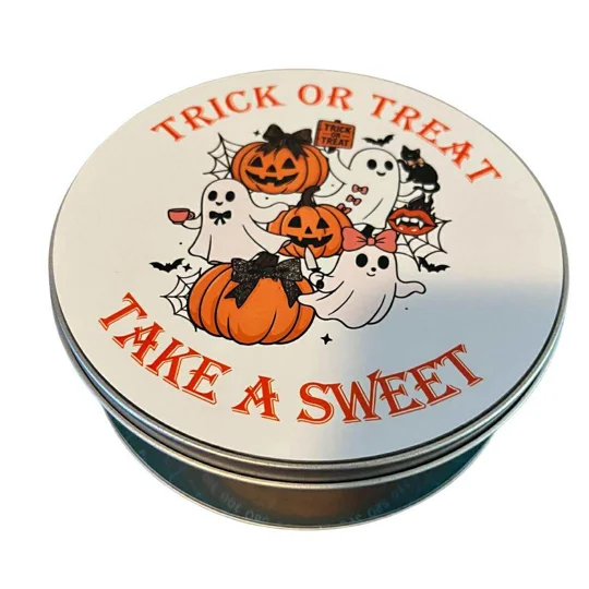 trick or treat Halloween tin keepsake
butons and bows Kettering Northamptonshire