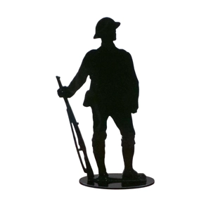 Silhouette VE Day War Memorial British Army Tommy Soldier Figure