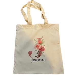 Personalised Named Initialed Tote Shopping bag