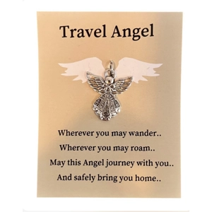 Travel angel Keyring