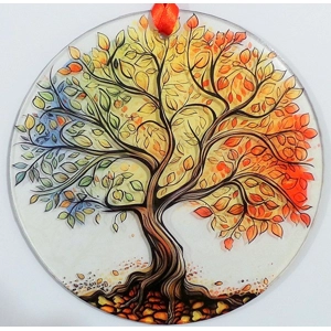 Windswept Tree Design Suncatcher 14cm