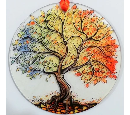 Windswept Tree of Life Design Suncatcher 14cm