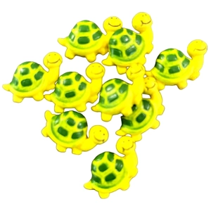 5 x Turtle Shaped Card or Cake Embellishment 3cm x 1.5cm
