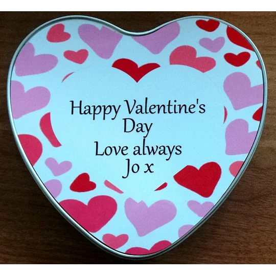 Valentines Day Heart Tin