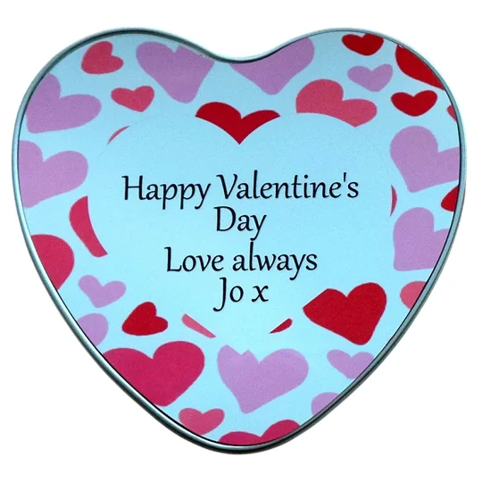 Valentines Day Heart Tin