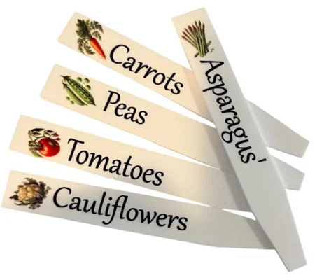 Seed or Vegetable Plant Markers Set of 5