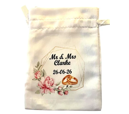 Personalised Wedding Ring bag