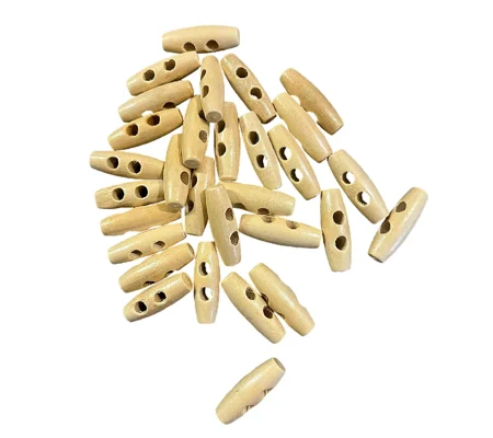 10 x Large Wooden Toggle Fasteners buttons 3cm x 1cm