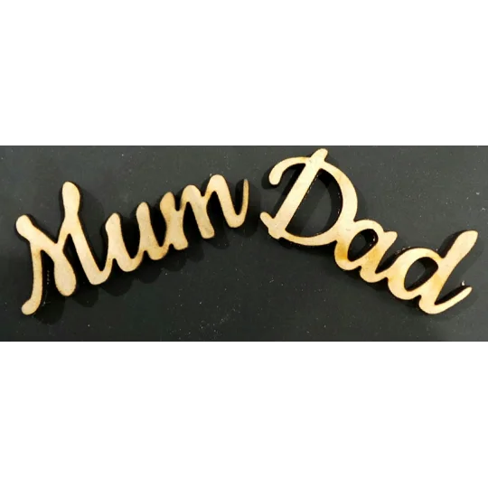 Lasercut Names Pair