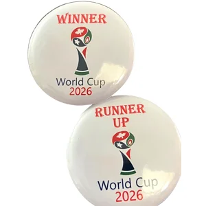 2 x World cup 2026 badges Winner and Runner up 
Buttons and bows Kettering
