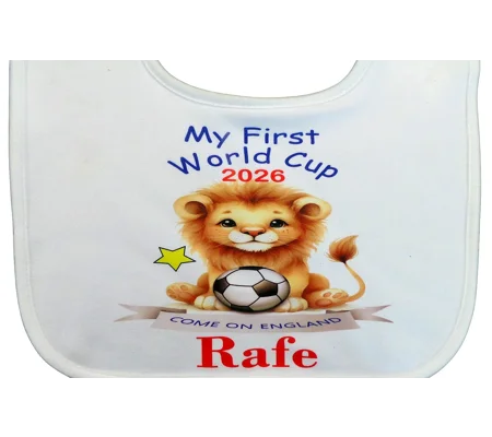 Personalised My 1st World Cup Baby Bib