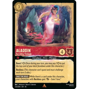 Aladdin, Barreling Through