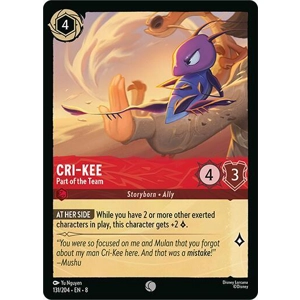 Cri-Kee, Part of the Team