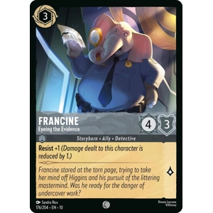 Francine, Eyeing the Evidence