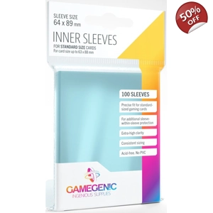 Gamegenic Inner Card Sleeves (64mm x 89mm) (100 Sleeves Per Pack)