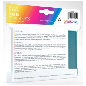 Gamegenic Matte Prime Card Sleeves Blue (66mm x 91mm) (100 Sleeves Per Pack)