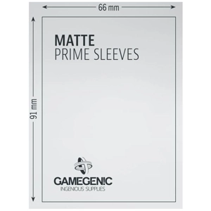 Gamegenic Matte Prime Card Sleeves Green (66mm x 91mm) (100 Sleeves Per Pack)