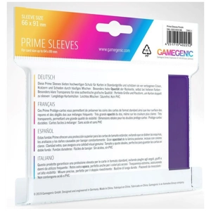 Gamegenic Prime Card Sleeves Purple (66mm x 91mm) (100 Sleeves Per Pack)
