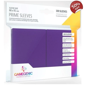 Gamegenic Prime Card Sleeves Purple (66mm x 91mm) (100 Sleeves Per Pack)