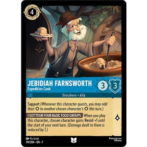 Jebidiah Farnsworth, Expedition Cook