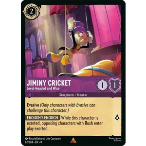 Jiminy Cricket, Level-Headed and Wise