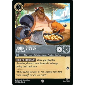 John Silver, Ship's Cook