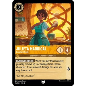 Julieta Madrigal, Excellent Cook