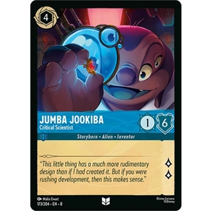 Jumba Jookiba, Critical Scientist