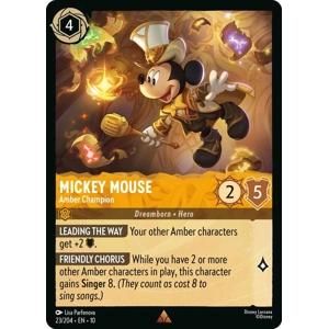 Mickey Mouse, Amber Champion