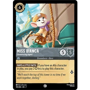 Miss Bianca, Unwavering Agent