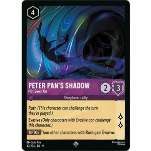 Peter Pan's Shadow, Not Sewn On