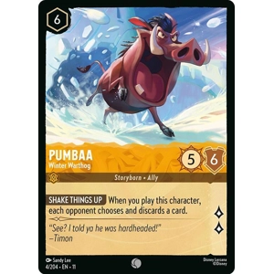 Pumbaa, Winter Warthog