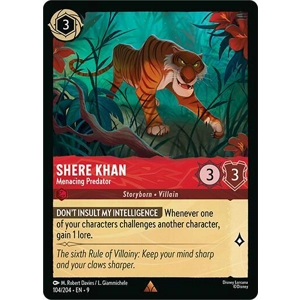 Shere Khan, Menacing Predator