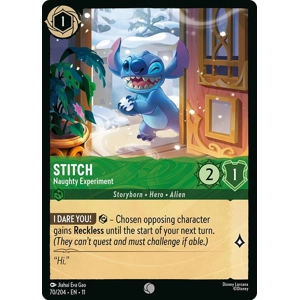 Stitch, Naughty Experiment