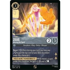 Zeus, Missing His Spark