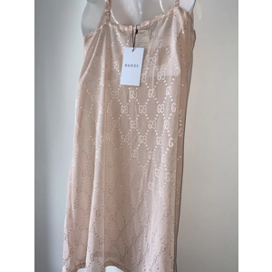 GG inspired pink sheer lingerie dress