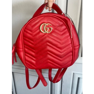 Red GG inspired backpack